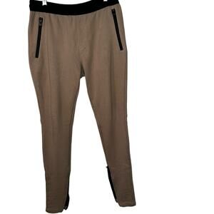 Fear of God FOG Essentials Joggers Tan Black Ankle Zip Sweatpants Mens Medium